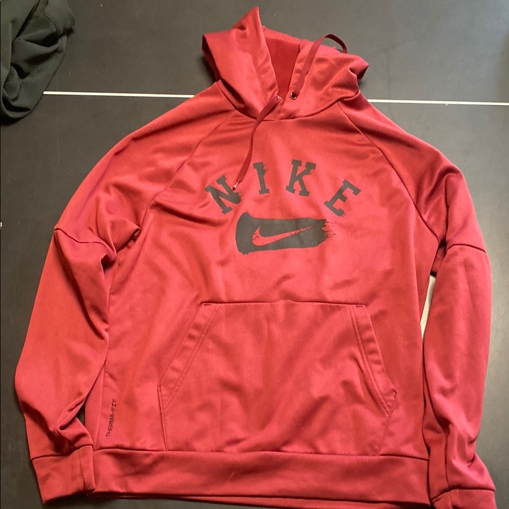 Nike Red Sweatshirt Classic Athletic Wear